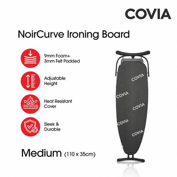 Noir Curve Ironing Board detail